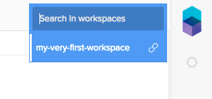 workspace selector